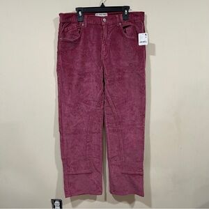 NWT x We The Free Risk Taker Cord Straight Leg corduroy pants 30 pink straight